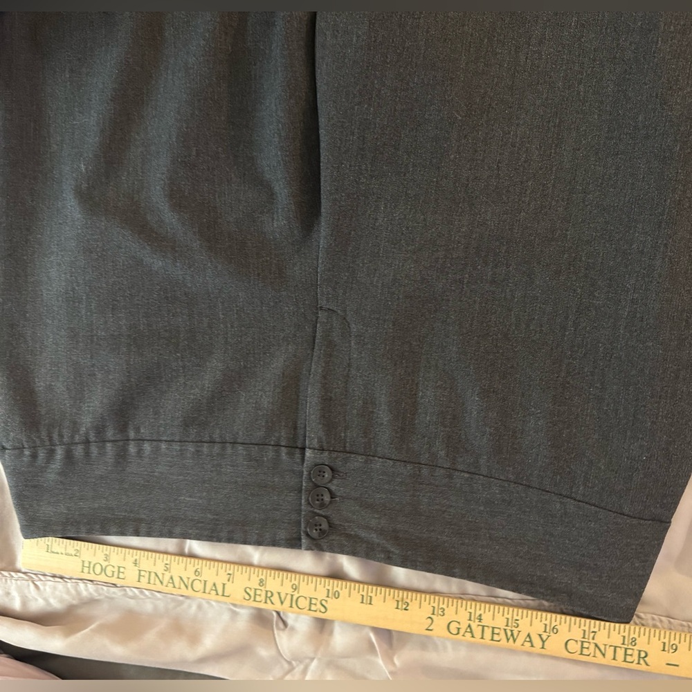 Style & Co. Gray High Rise Wide Leg Stretch Dress Pants Size 16 - Picture 5 of 11